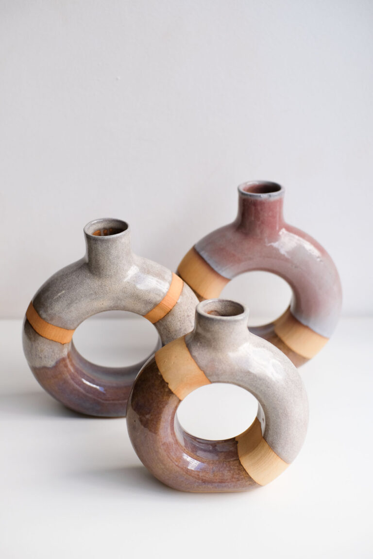 Vases donut faits par Léna