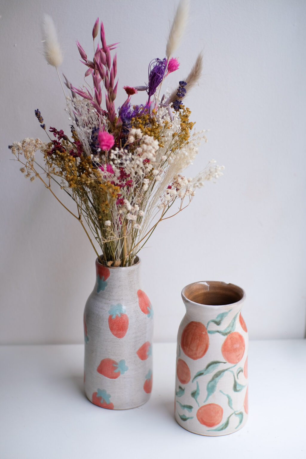 Peinture sur céramique : vases