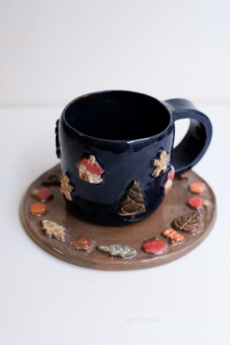 Tasse et sous tasse créées par Rachel